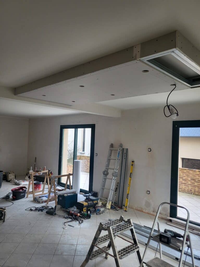 creation faux plafond