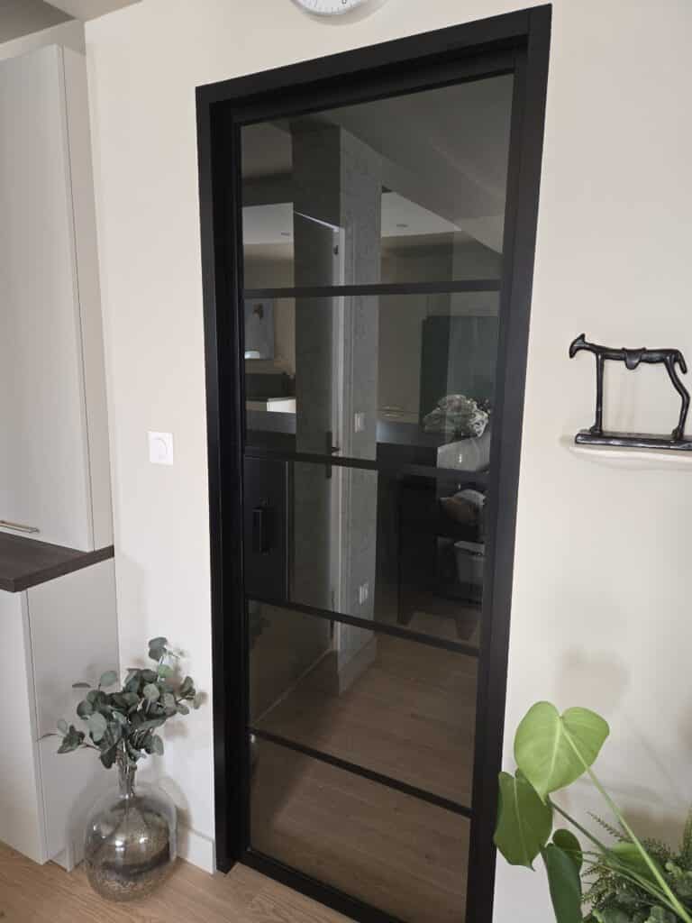pose de porte verriere
